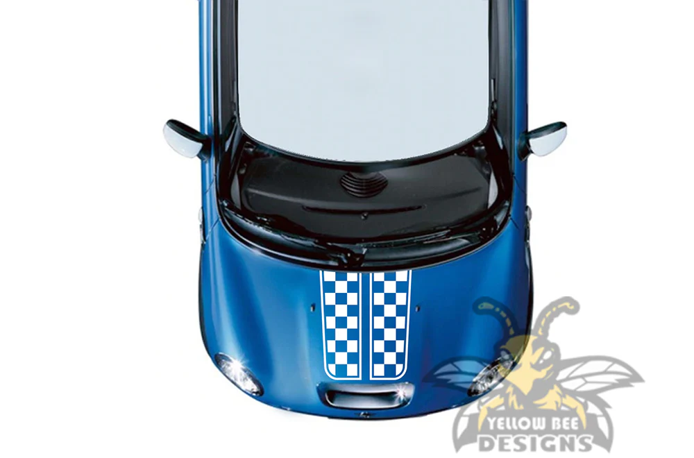 Dual Hood Stripes Graphics Vinyl Decal Compatible with Mini Cooper - Image 3