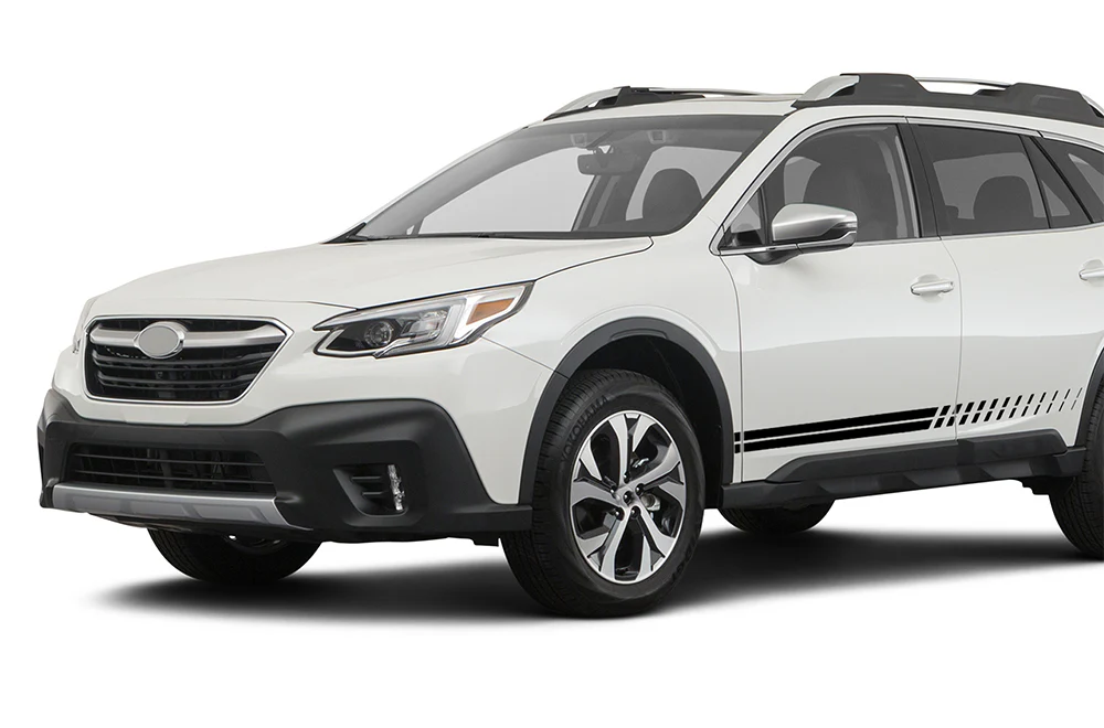 Dual Side Stripes Graphics Vinyl Decals Compatible with Subaru Outback