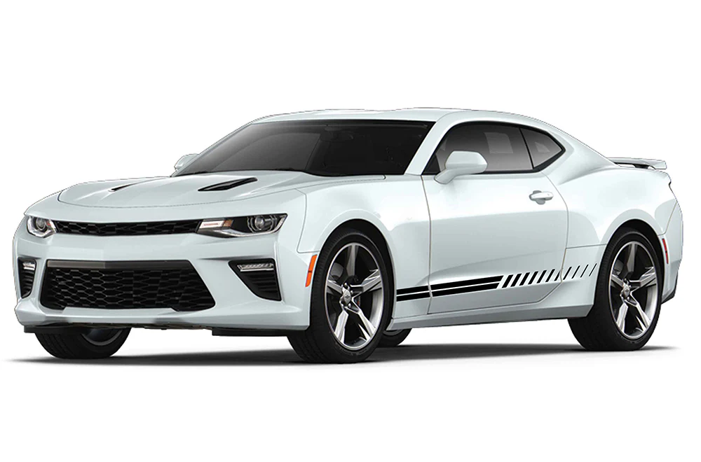 Duple Lower Side Stripes Graphics Vinyl Decals Compatible with Chevrolet Camaro