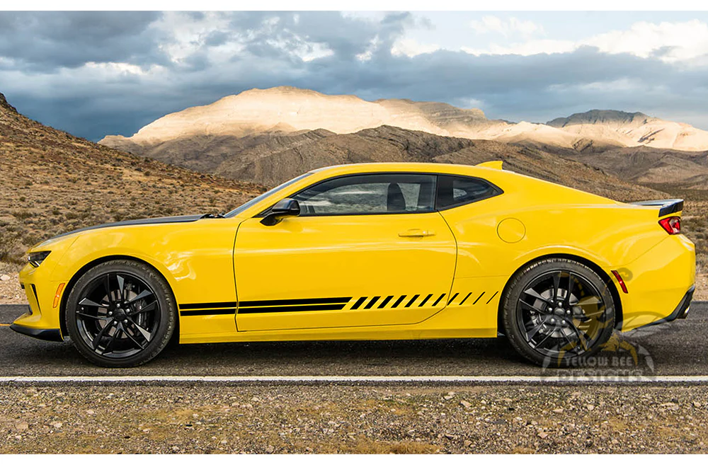 Duple Lower Side Stripes Graphics Vinyl Decals Compatible with Chevrolet Camaro - Image 4