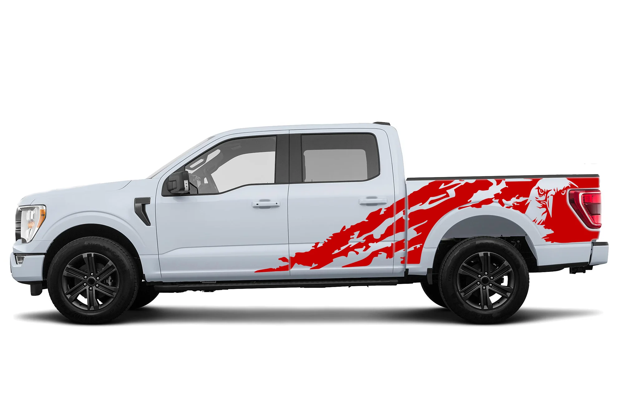Eagle Bed Scratch Decals Compatible with Ford F150 Super Crew Cab 5.5'' - Image 2