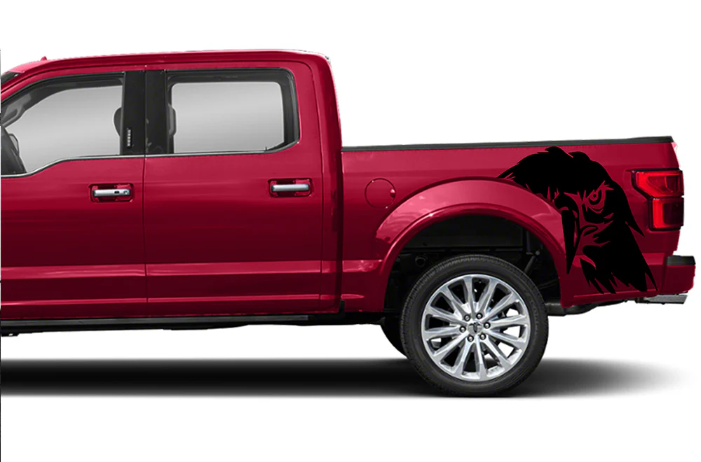 Eagle Bed Vinyl Decals Compatible with Ford F150 Super Crew Cab 5.5''
