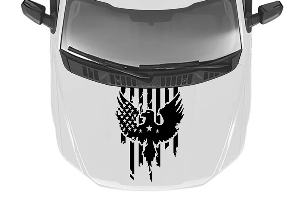 Eagle USA Hood Graphics Vinyl Decals Compatible with Ford F150