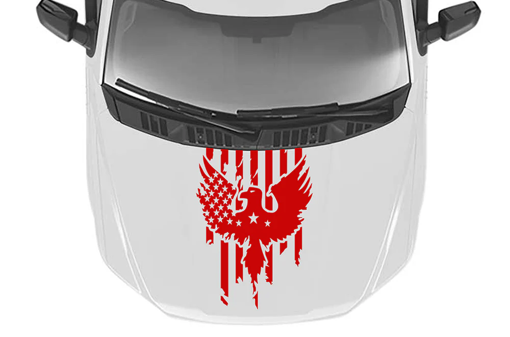 Eagle USA Hood Graphics Vinyl Decals Compatible with Ford F150 - Image 2