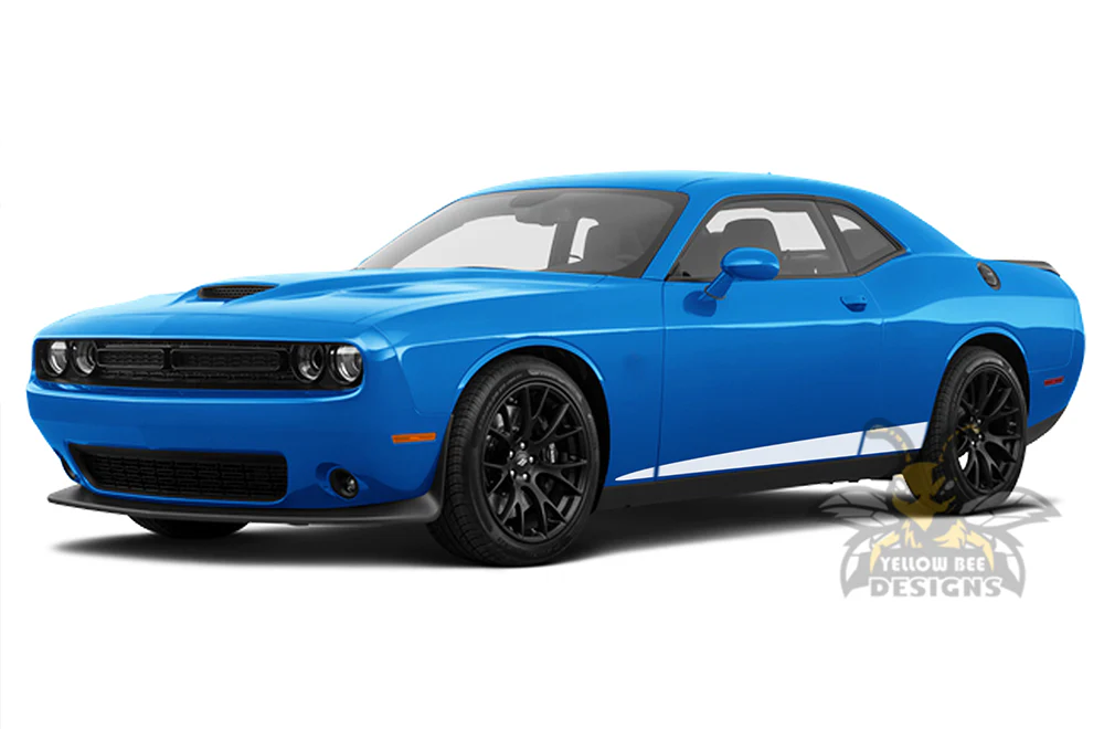 Edge Side Stripes Graphics Vinyl Decal Compatible with Dodge Challenger - Image 3