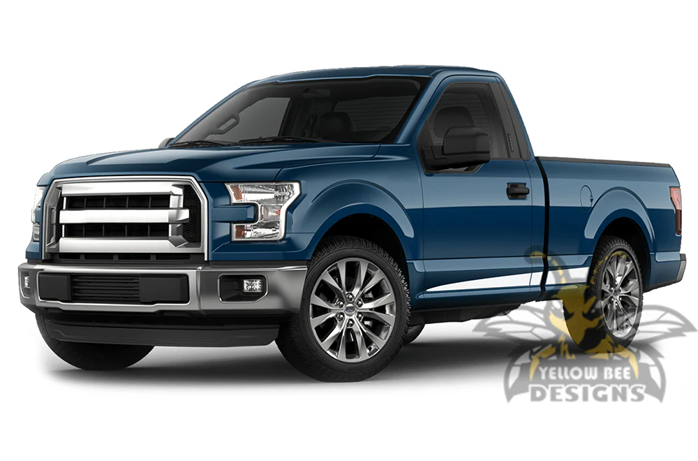 Edge Side Stripes Graphics Vinyl Decals Compatible with Ford F150 Regular Cab 6.5'' - Image 4