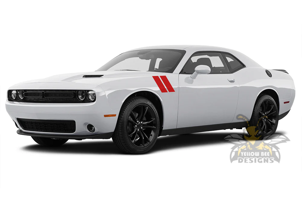 Fender Hash Mark stripes Graphics Vinyl Decal Compatible with Dodge Challenger - Image 2