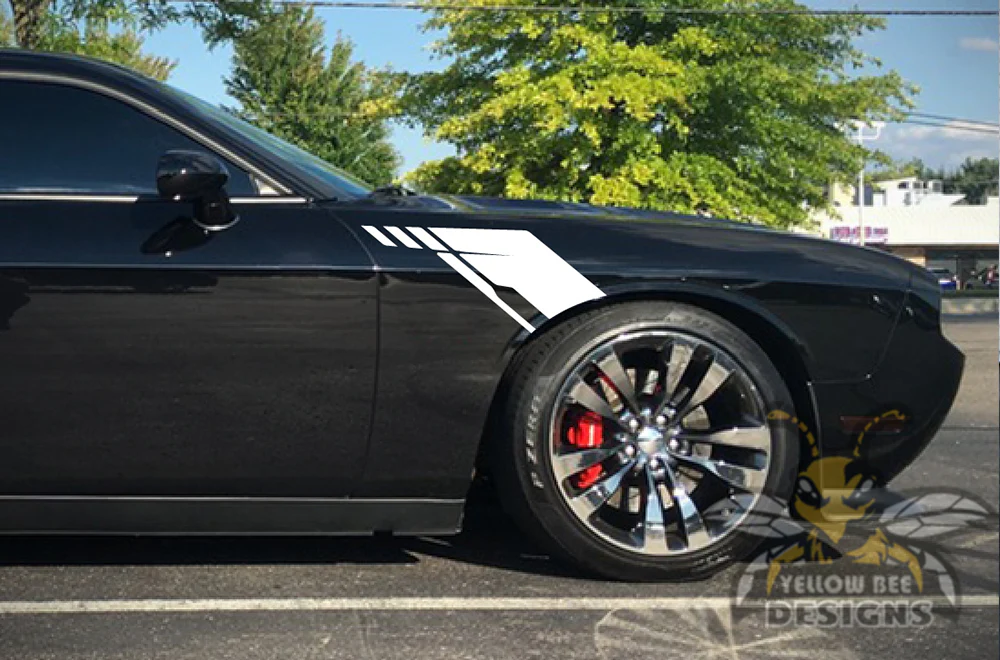 Fender Side Graphics Decal Compatible with Dodge Challenger - Image 2