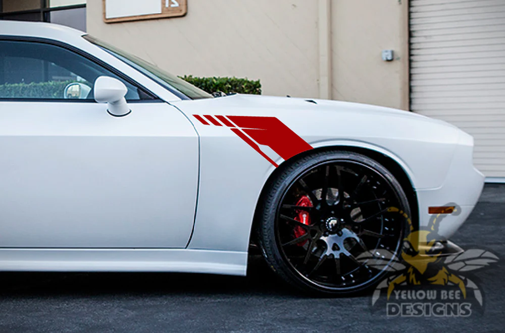 Fender Side Graphics Decal Compatible with Dodge Challenger - Image 4