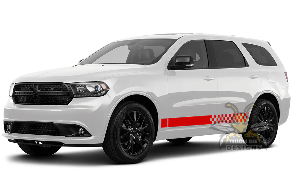 Finishing Lower Side Stripes Vinyl Decals Compatible With Dodge Durango - Image 2