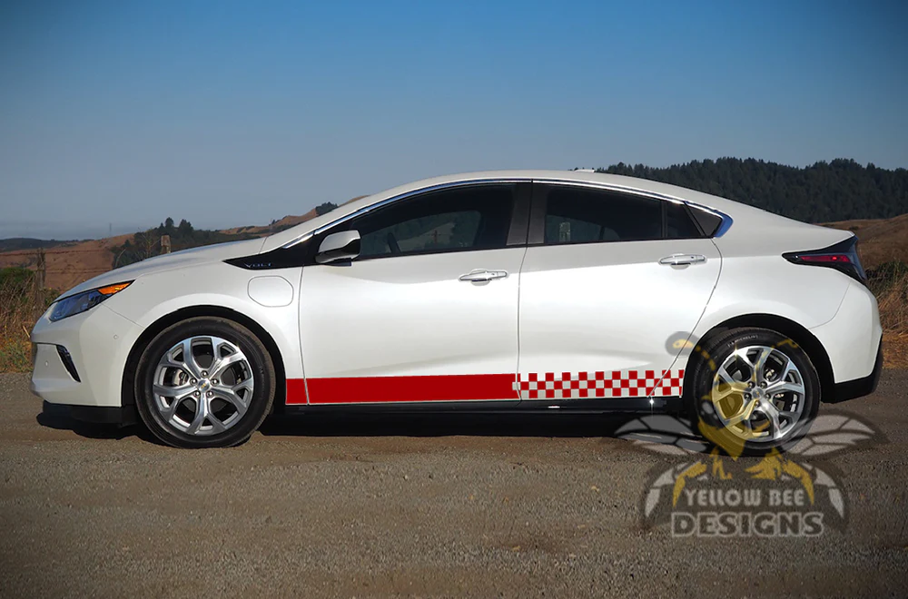 Finishing Volt Stripes Graphics Vinyl Decals Compatible with Chevrolet Volt - Image 4