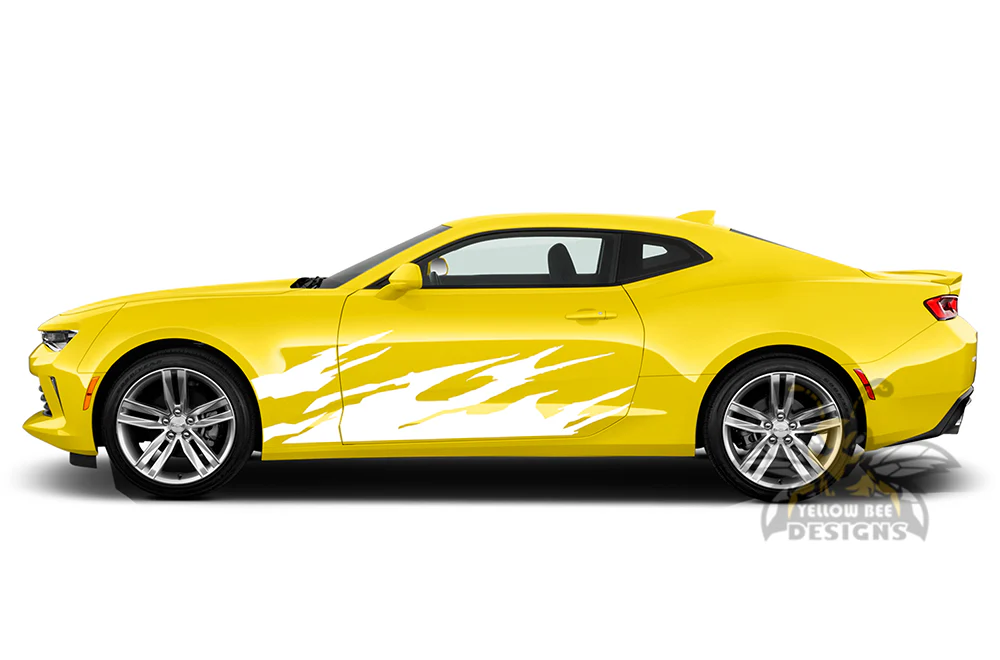 Fire Door Graphics Vinyl Decals Compatible with Chevrolet Camaro - Image 3