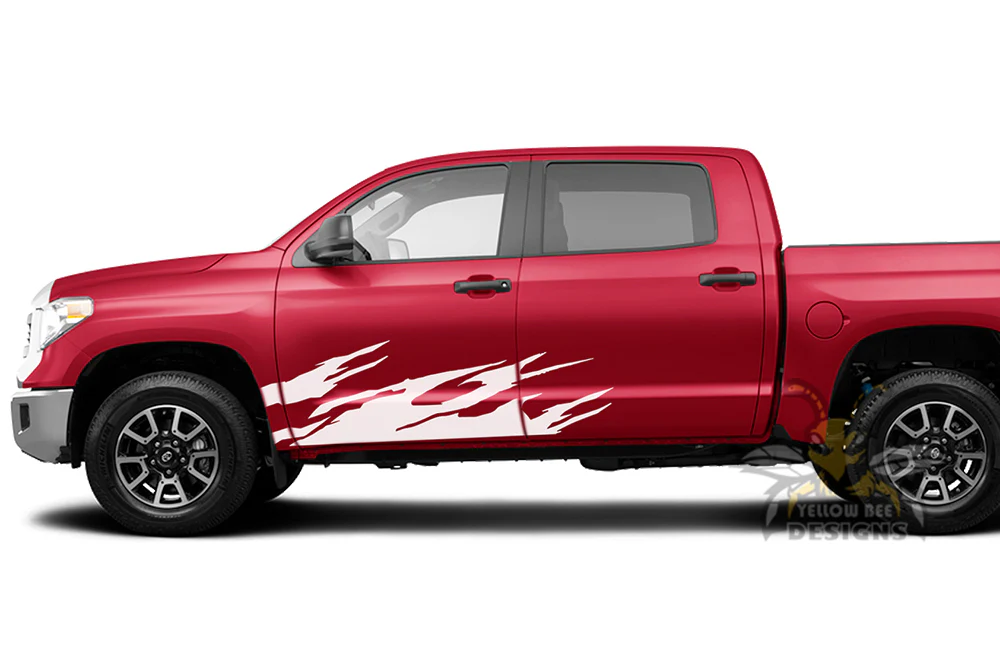Fire Door Side Graphics Vinyl Decal Compatible with Toyota Tundra - Image 2