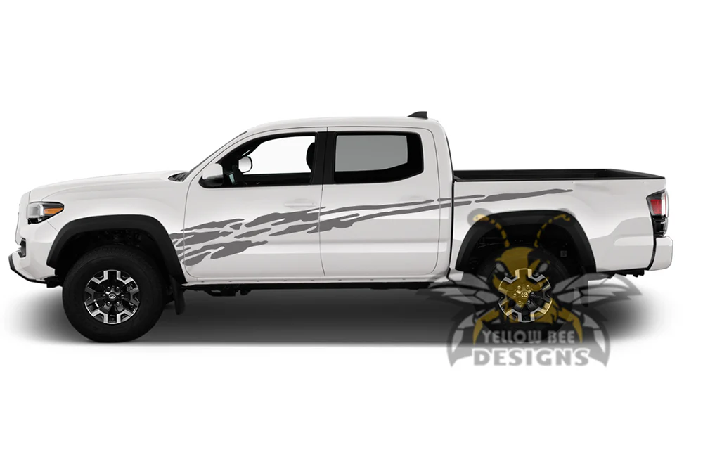 Fire Speed Side Graphics Decals Vinyl Compatible with Toyota Tacoma Double Cab - Image 3