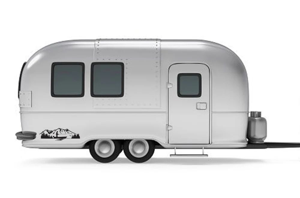 Fisher On The Lake Decals, Graphics For RV, Trailer Hauler, Camper, Motor-Ηome, Caravan - Image 2