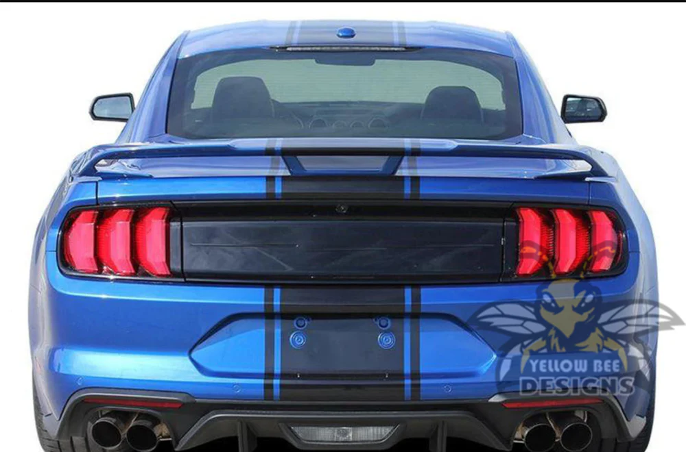 Full Line Rally Stripes Decals Graphics Vinyl Decals Compatible with Ford Mustang - Image 3