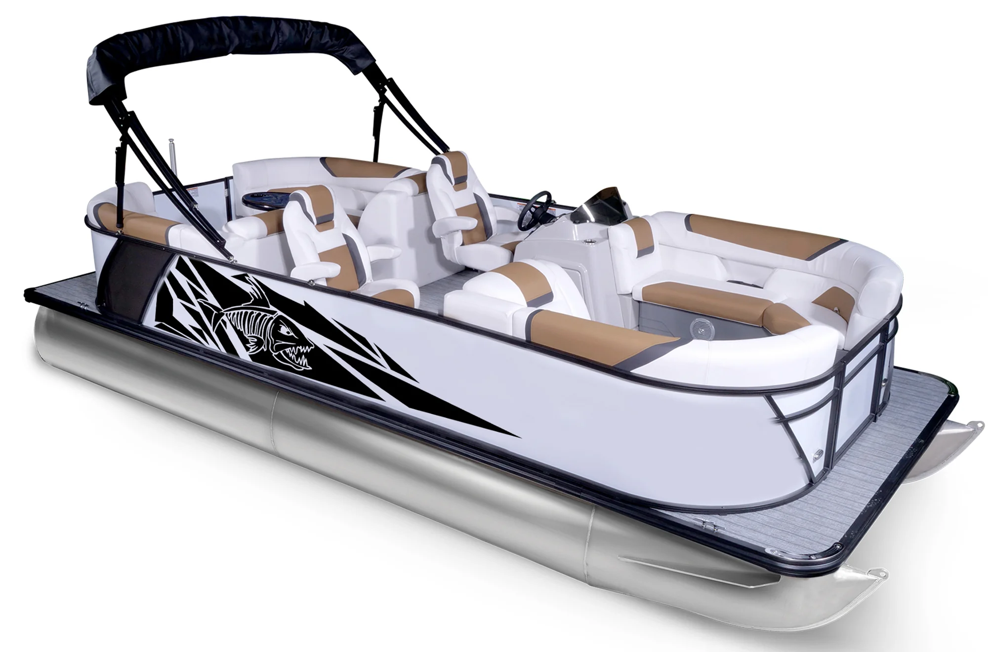 Geometric Pattern Decals and Graphics for Pontoon Boats - Image 4
