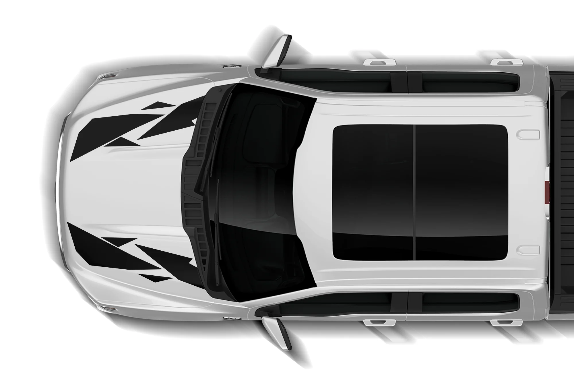 Geometric Pattern Hood Stripes Graphics Decals Compatible with Ford F150