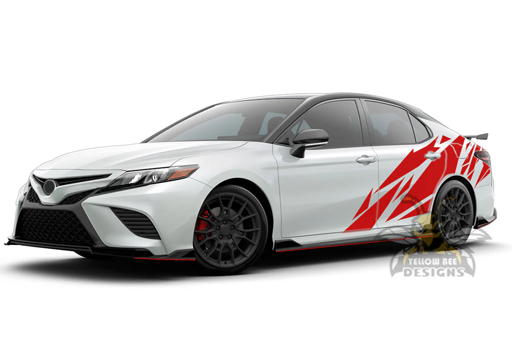 Geometric Pattern Side Graphics Vinyl Compatible decals for Toyota Camry - Image 3