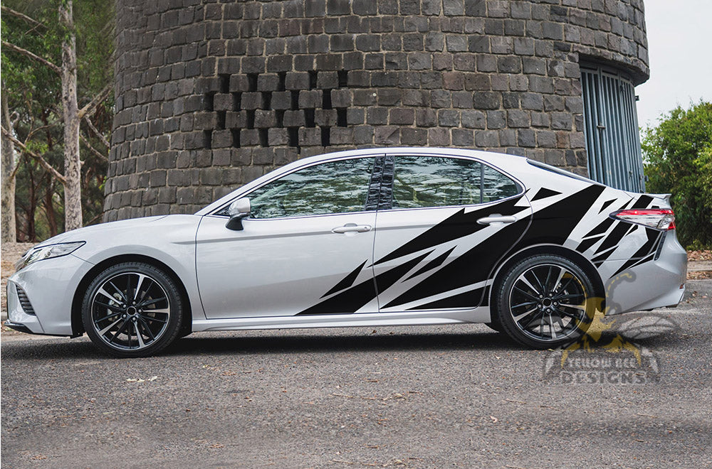 Geometric Pattern Side Graphics Vinyl Compatible decals for Toyota Camry - Image 4