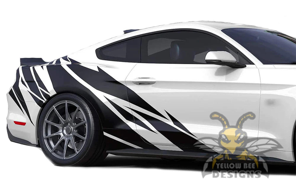Geometric Patterns Decals Graphics Vinyl Decals Compatible with Ford Mustang - Image 4