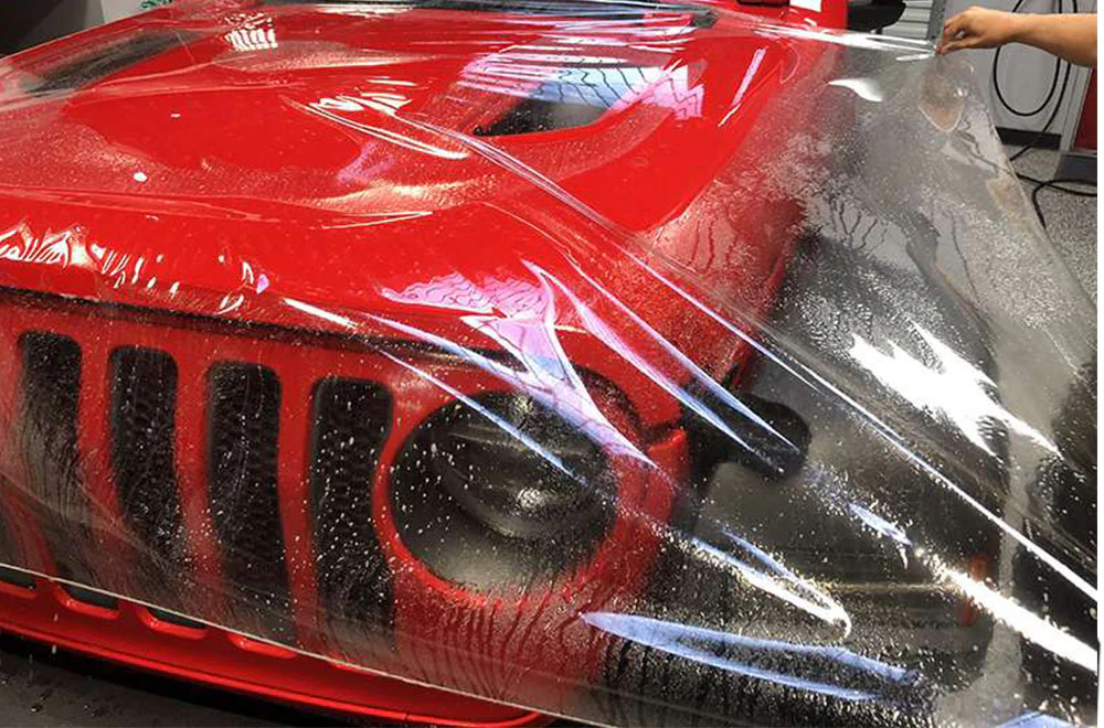 Gloss Clear Paint Protection Vinyl Wrap Bulk Film for Jeep Wrangler - Image 3