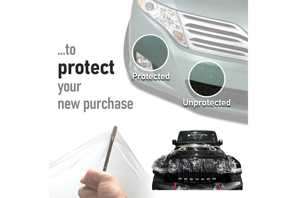 Gloss Clear Paint Protection Vinyl Wrap Bulk Film for Jeep Wrangler - Image 4