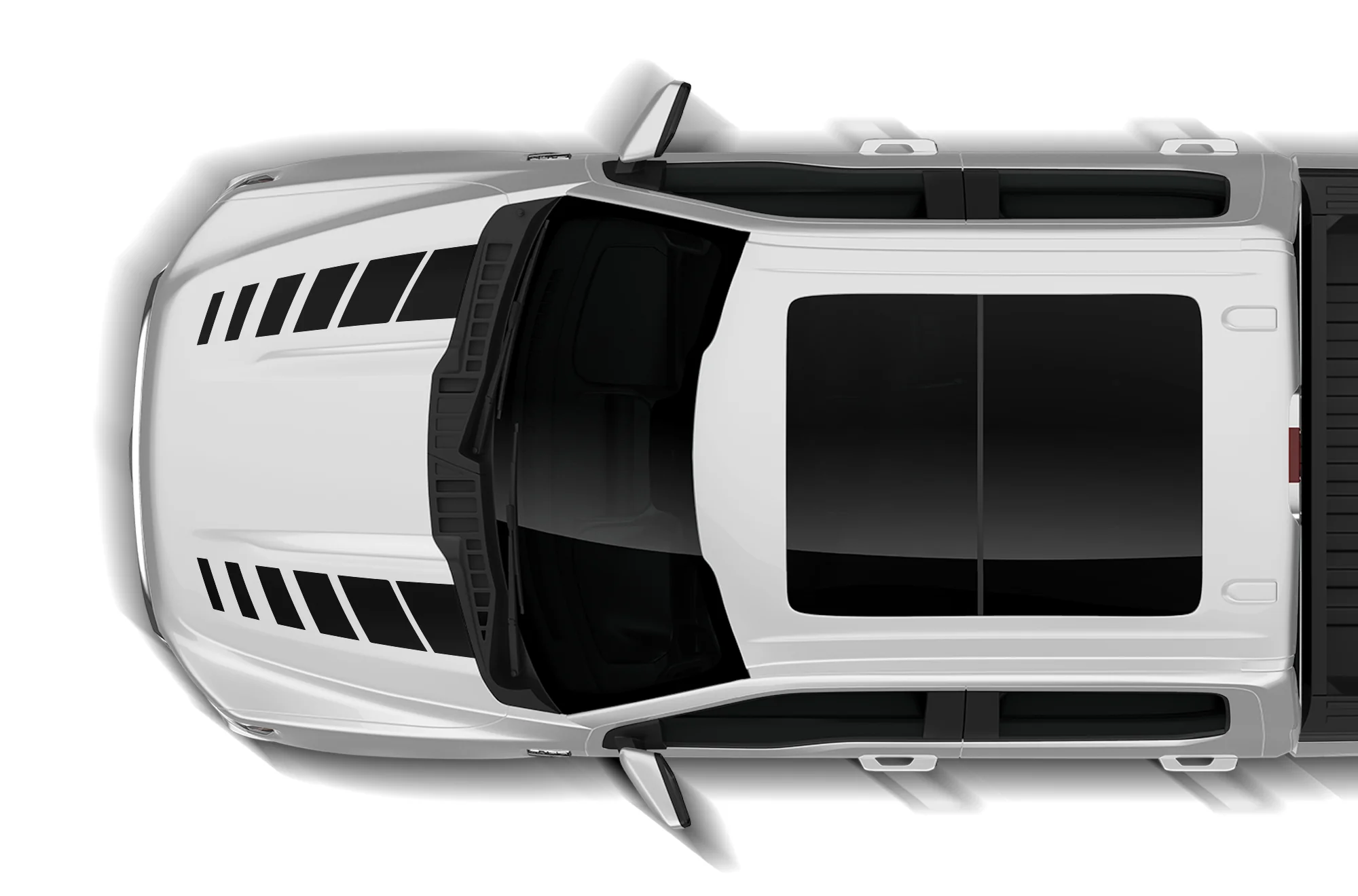 Hash Hood Stripes Graphics Decals Compatible with Ford F150
