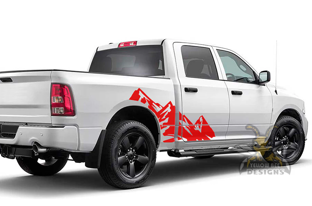 High Mountains Graphics Vinyl Decals Compatible with Dodge Ram Crew Cab 1500 - Image 4