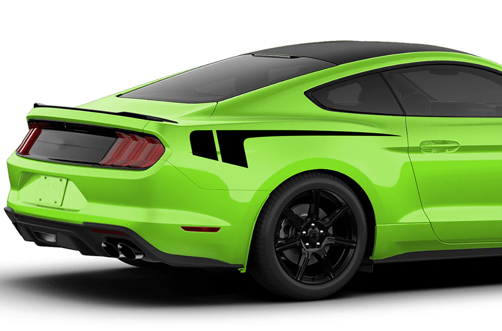 Hockey Back Side Stripes Graphics Vinyl Decals Compatible with Ford Mustang