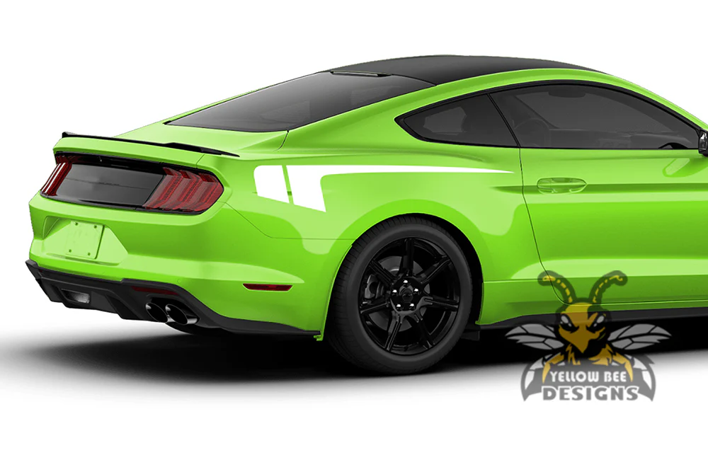 Hockey Back Side Stripes Graphics Vinyl Decals Compatible with Ford Mustang - Image 3