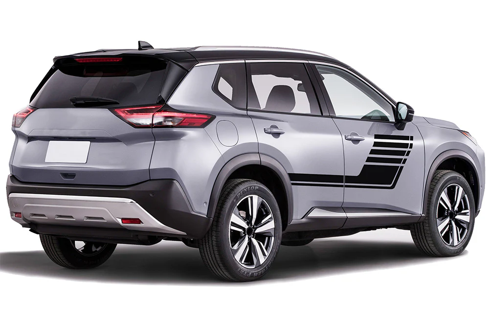 Hockey Full Door Stripes Graphics Vinyl Decals Compatible with Nissan Rogue