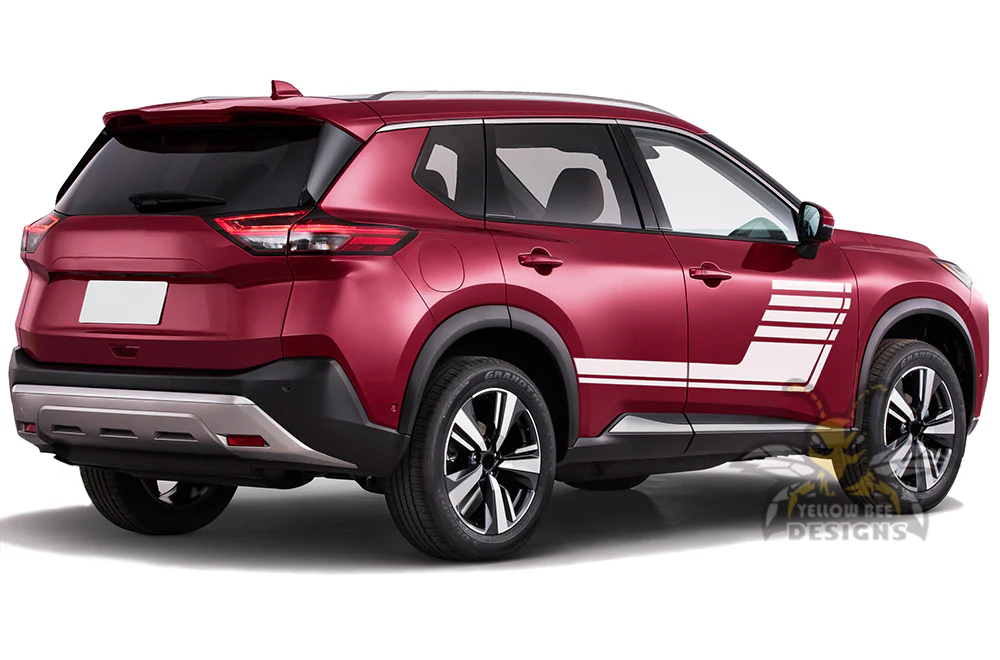 Hockey Full Door Stripes Graphics Vinyl Decals Compatible with Nissan Rogue - Image 3