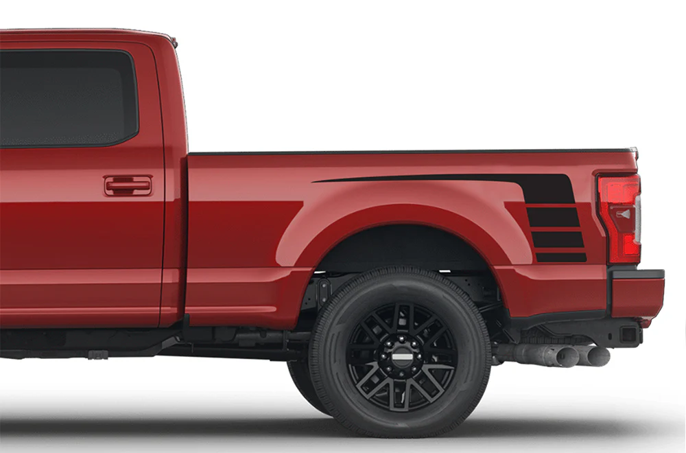 Hockey Side Bed Graphics Vinyl Decals Compatible with Ford F250