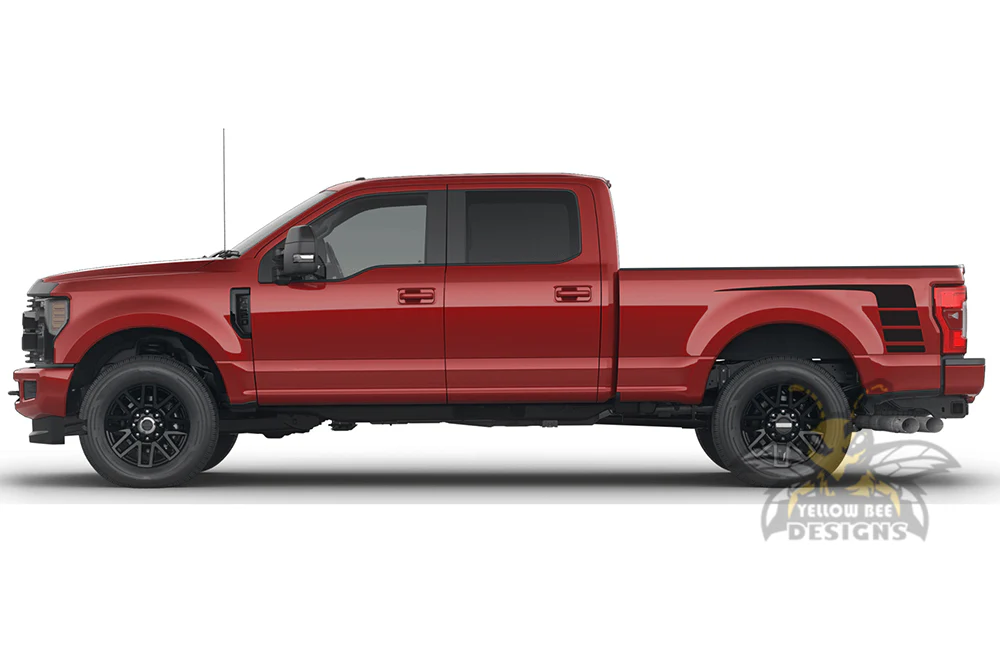 Hockey Side Bed Graphics Vinyl Decals Compatible with Ford F250 - Image 4