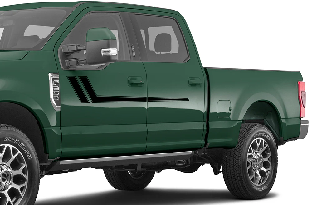 Hockey Side Door Stripes Vinyl Decals Compatible with Ford F250
