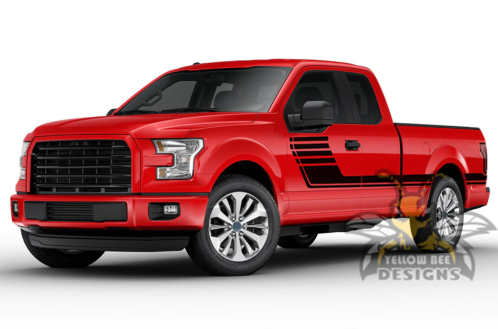 Hockey Side Graphics Vinyl Decals Compatible with Ford F150 Super Cab 6.5'' - Image 2