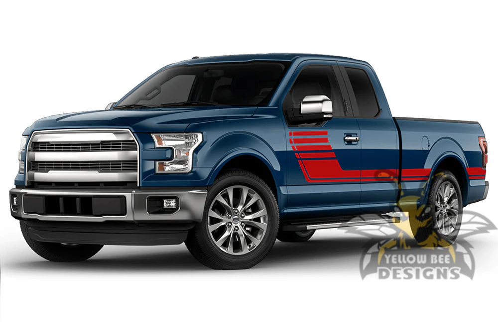 Hockey Side Graphics Vinyl Decals Compatible with Ford F150 Super Cab 6.5'' - Image 3