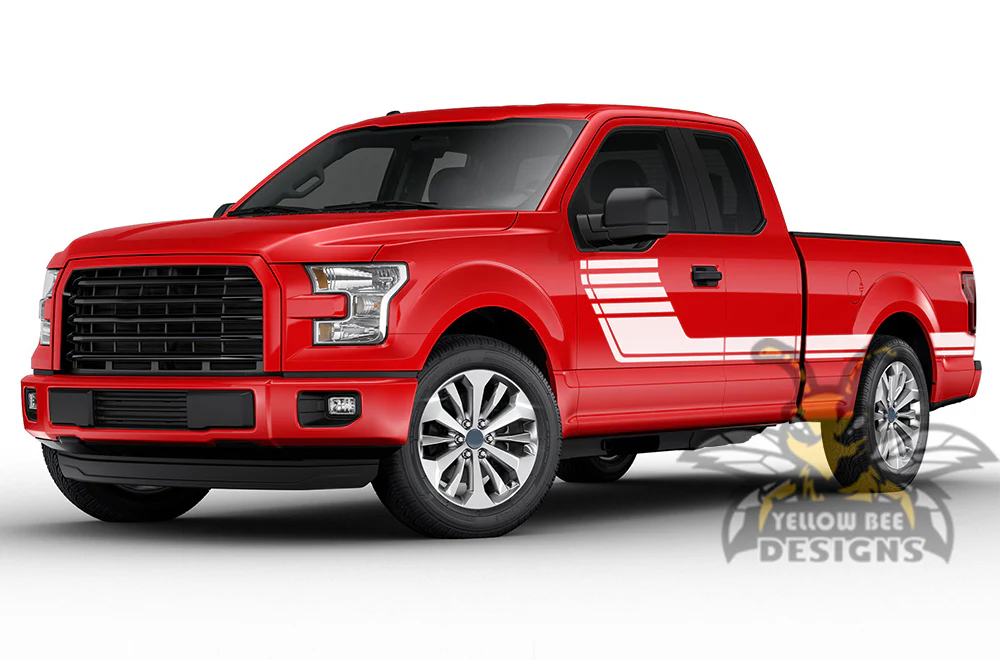 Hockey Side Graphics Vinyl Decals Compatible with Ford F150 Super Cab 6.5'' - Image 4