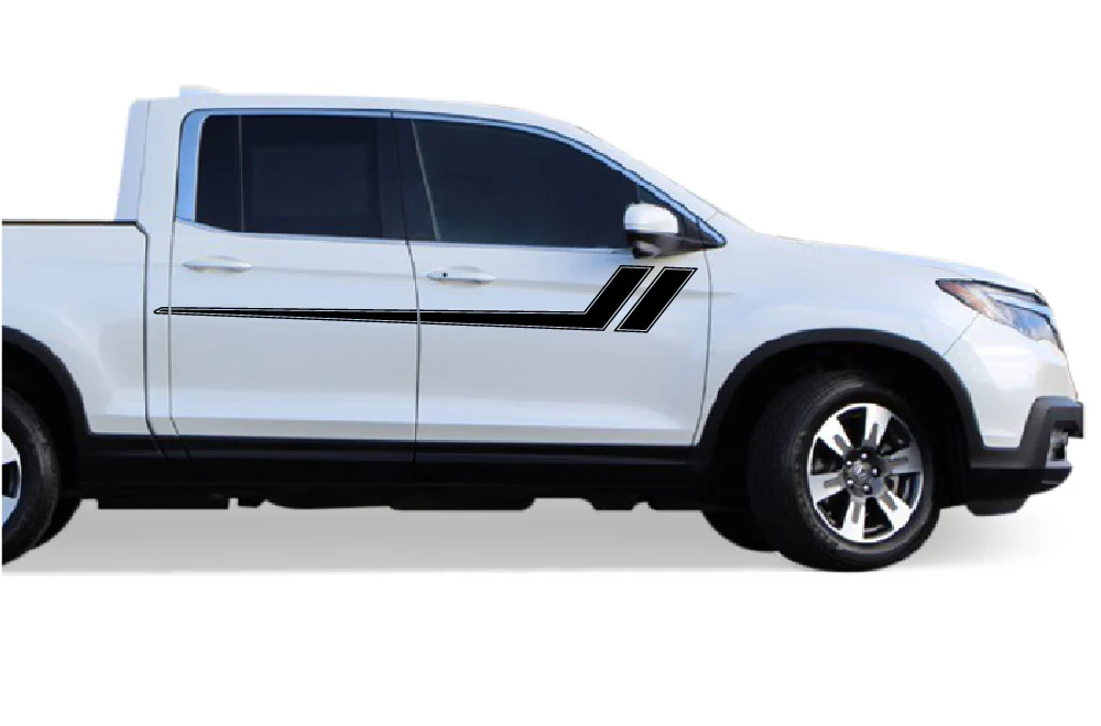 Hockey Side Stripes Graphics Vinyl Decals Compatible with Honda Ridgeline