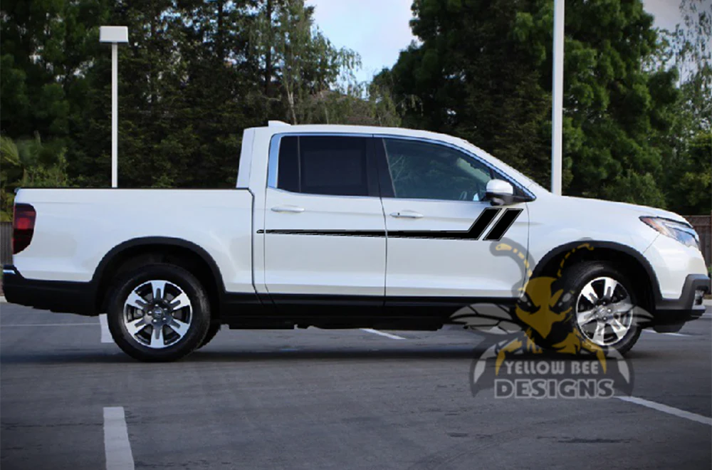 Hockey Side Stripes Graphics Vinyl Decals Compatible with Honda Ridgeline - Image 2