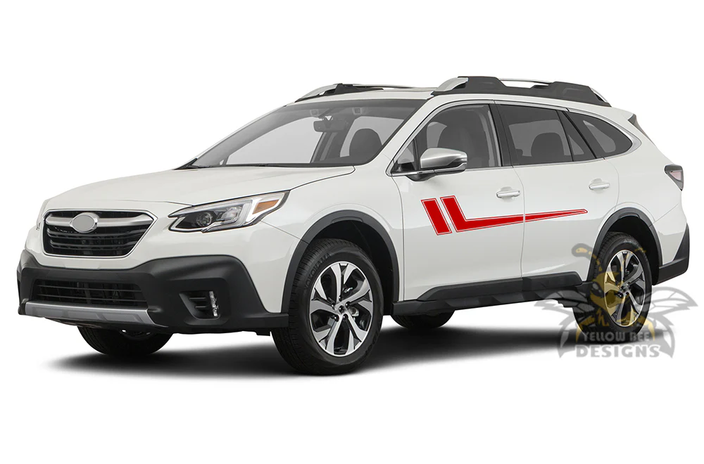 Hockey Side Stripes Graphics Vinyl Decals Compatible with Subaru Outback - Image 2