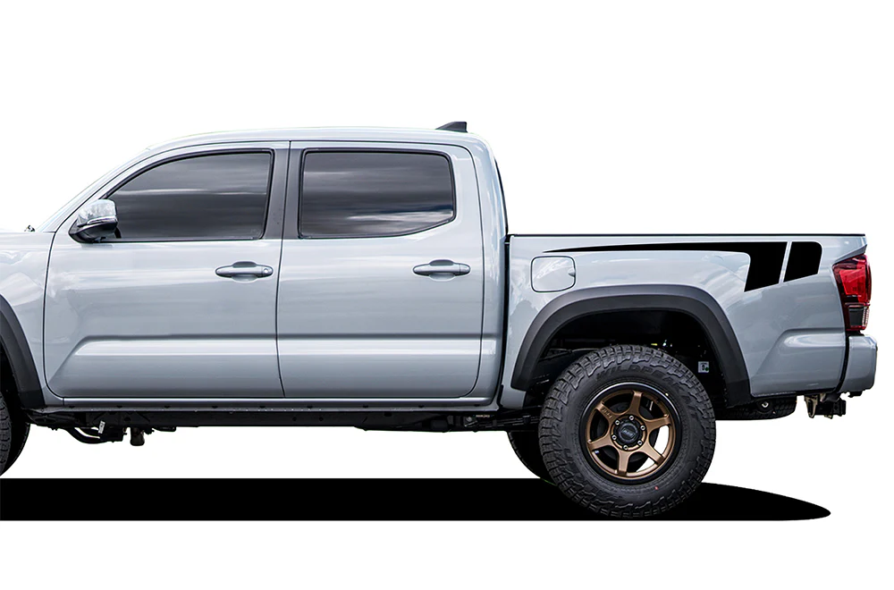 Hockey Stripes Bed Graphics Vinyl Decals Compatible with Toyota Tacoma