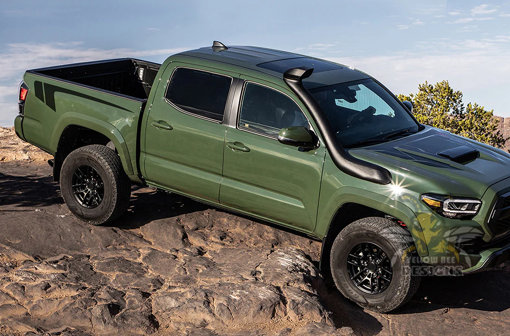 Hockey Stripes Bed Graphics Vinyl Decals Compatible with Toyota Tacoma - Image 2