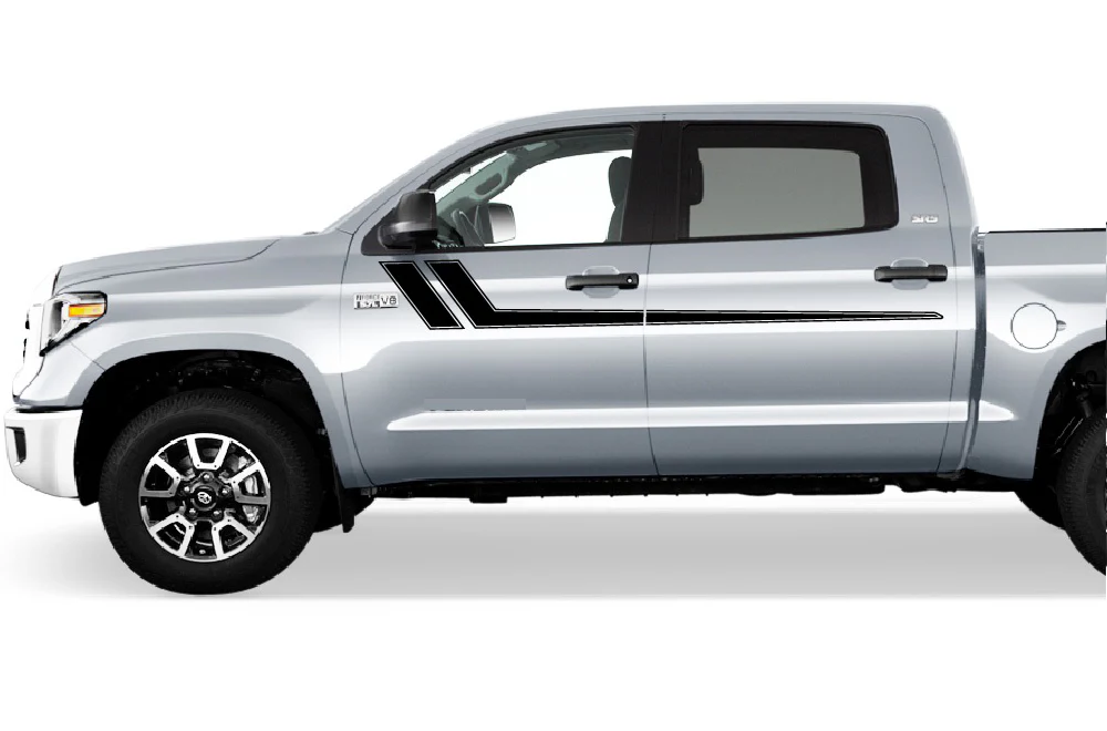 Hockey Stripes Graphics Kit Vinyl Decal Compatible with Toyota Tundra Crewmax - Image 5