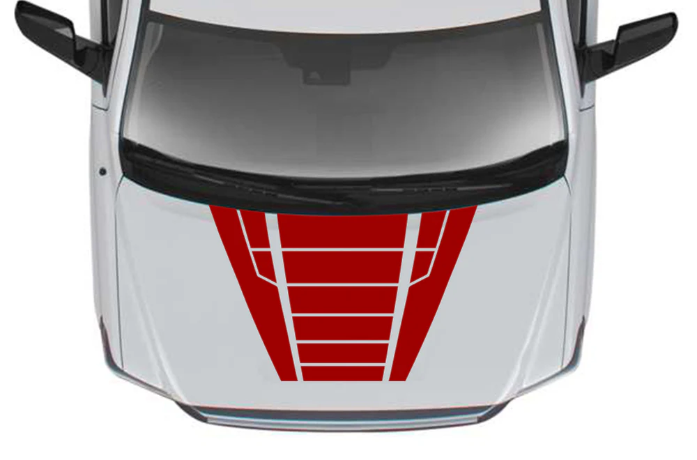 Hood Graphics Vinyl Kit Decals Compatible with Toyota Tundra - Image 2