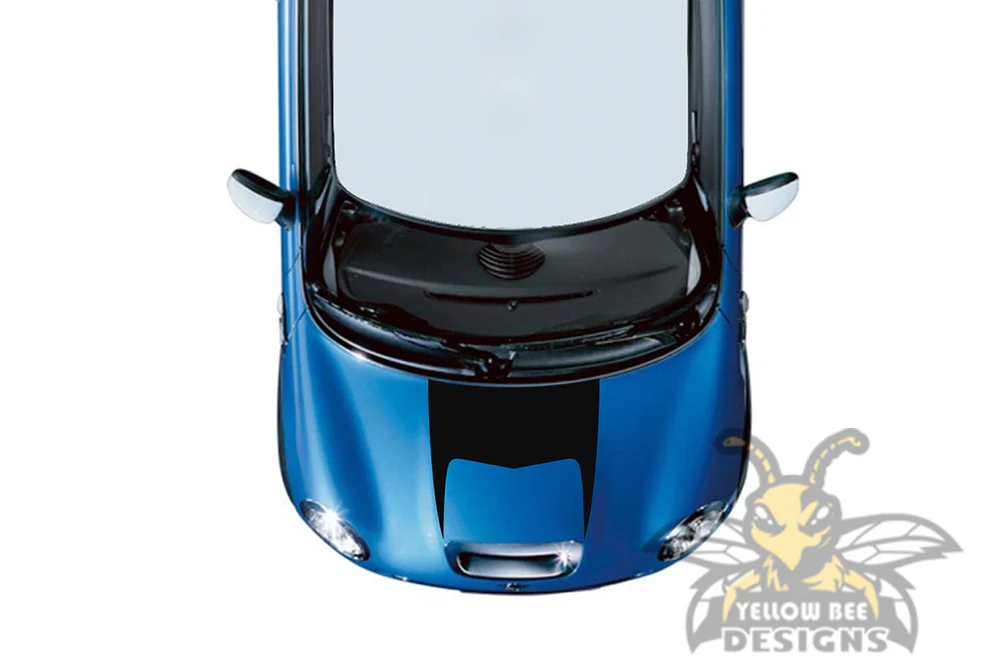 Horns Hood Stripes Graphics Vinyl Decal Compatible with Mini Cooper - Image 2