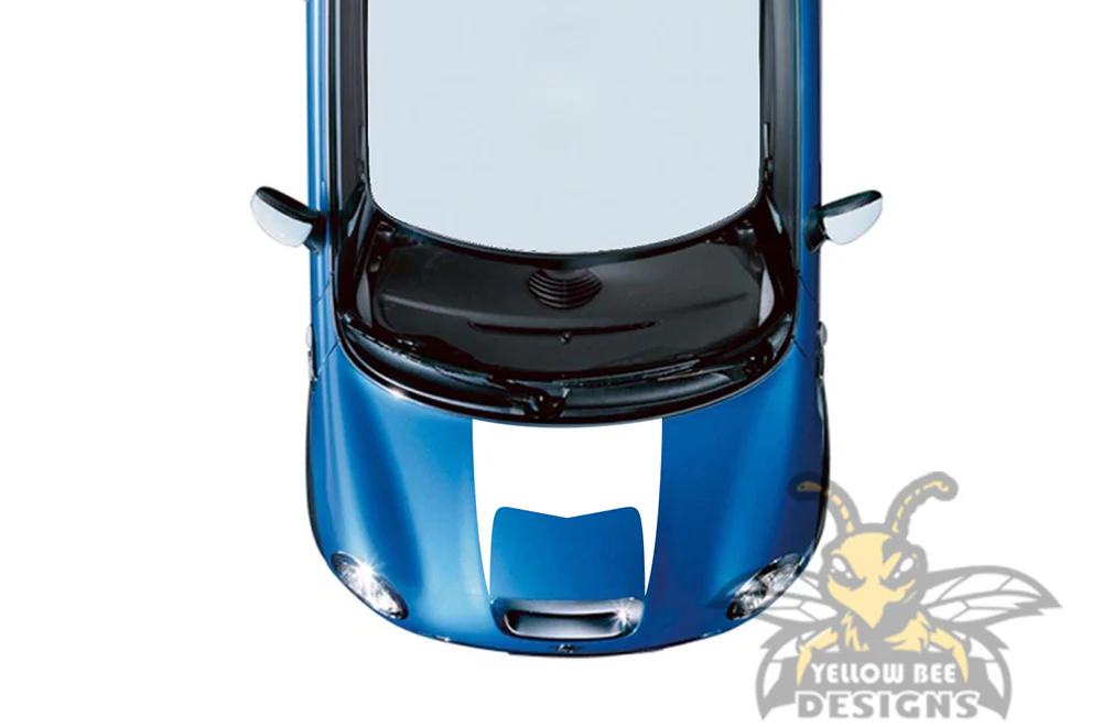 Horns Hood Stripes Graphics Vinyl Decal Compatible with Mini Cooper - Image 3