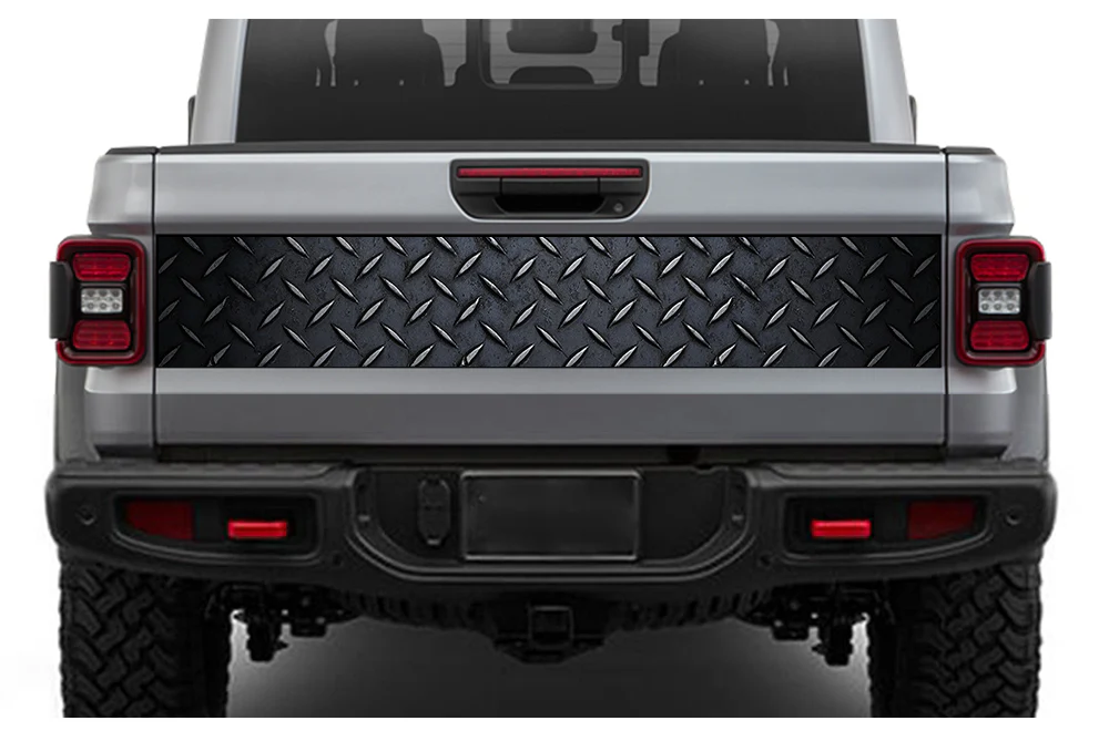Iron Tailgate Door Decals Vinyl Compatible with Jeep JT Gladiator 4 Door (8x53 inches)