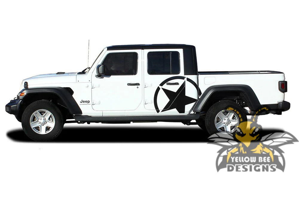 Jeep Gladiator 4 Door Alpha Star Decals Sides Vinyl Graphic for JT Gladiator - Image 2